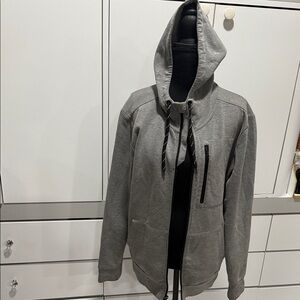 Men's Gray Hoodie Jacket